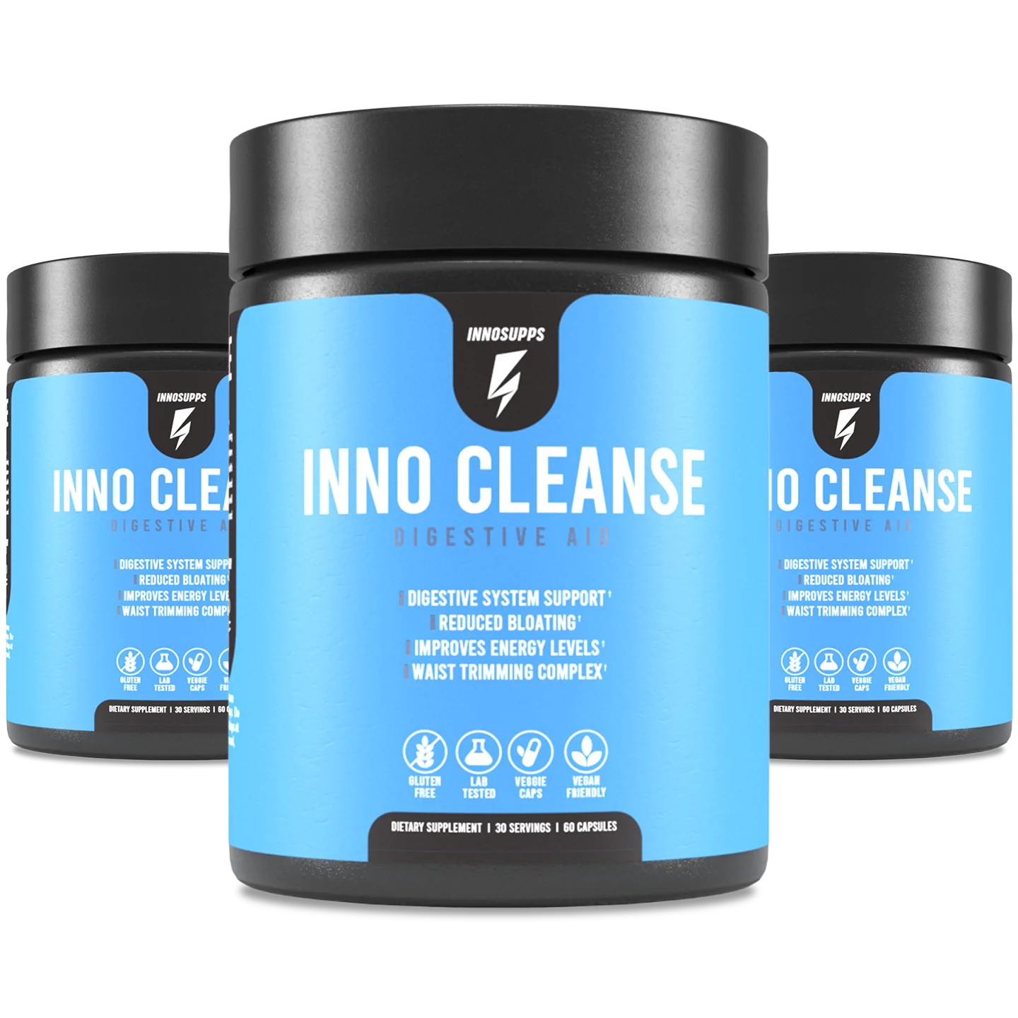 3 pezzi Complessi di pulizia del colon alle erbe CLEANSE